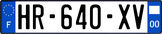HR-640-XV