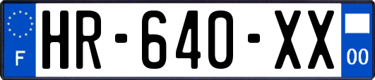 HR-640-XX