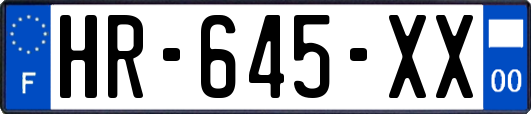 HR-645-XX