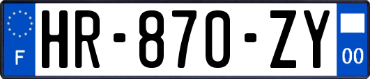 HR-870-ZY