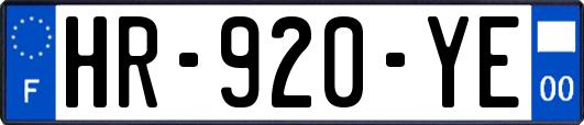HR-920-YE
