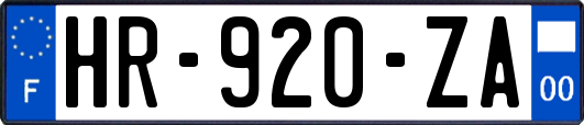 HR-920-ZA