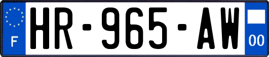 HR-965-AW