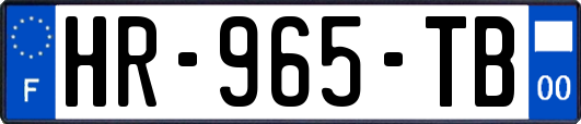 HR-965-TB