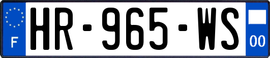 HR-965-WS