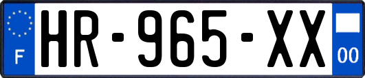 HR-965-XX