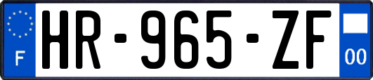 HR-965-ZF