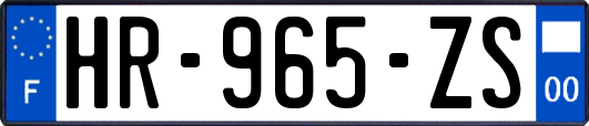 HR-965-ZS