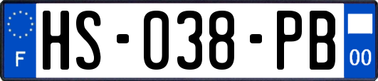 HS-038-PB