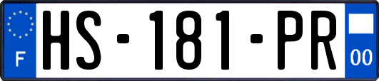 HS-181-PR