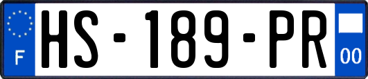 HS-189-PR