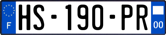 HS-190-PR