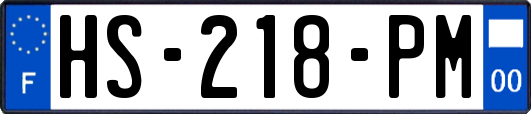HS-218-PM