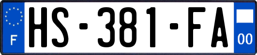 HS-381-FA