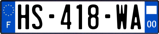 HS-418-WA