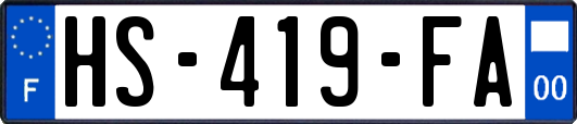 HS-419-FA