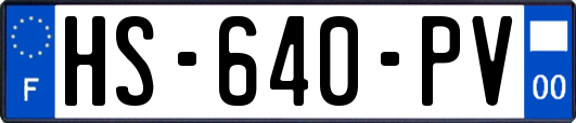 HS-640-PV