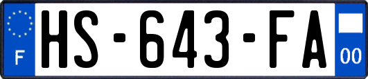 HS-643-FA