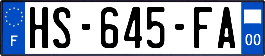 HS-645-FA