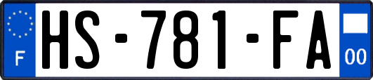 HS-781-FA