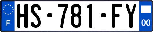 HS-781-FY