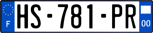 HS-781-PR