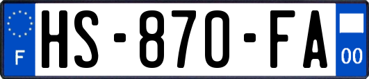 HS-870-FA