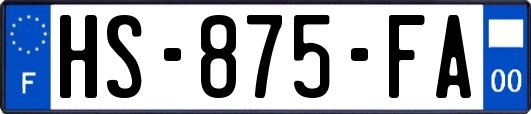 HS-875-FA