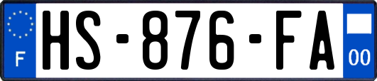 HS-876-FA