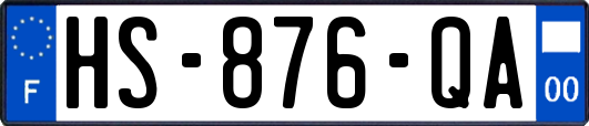 HS-876-QA