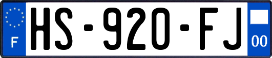HS-920-FJ