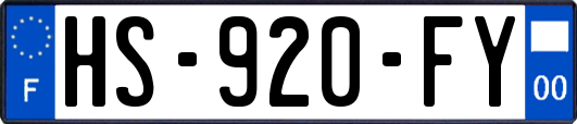 HS-920-FY