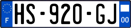 HS-920-GJ