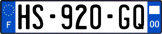 HS-920-GQ