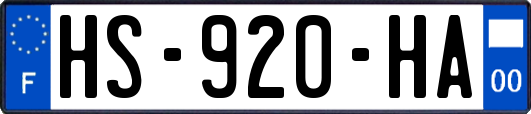HS-920-HA