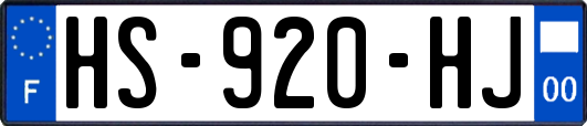 HS-920-HJ