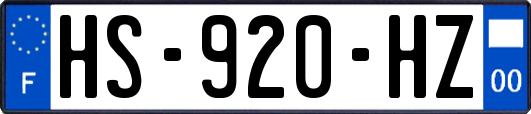 HS-920-HZ