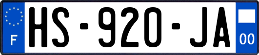 HS-920-JA