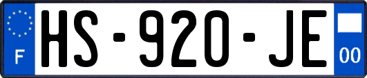 HS-920-JE