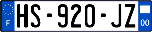 HS-920-JZ