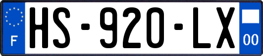 HS-920-LX
