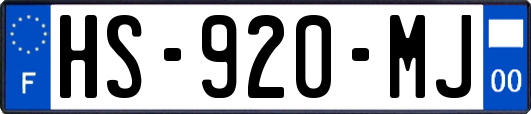 HS-920-MJ