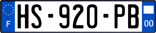 HS-920-PB