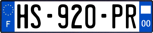 HS-920-PR