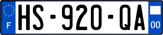 HS-920-QA