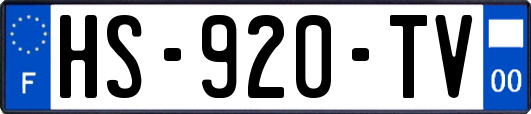 HS-920-TV
