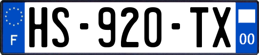 HS-920-TX