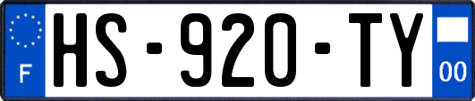 HS-920-TY