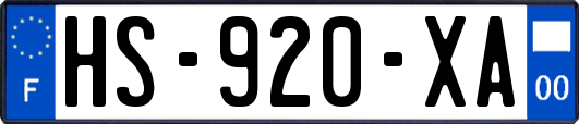 HS-920-XA