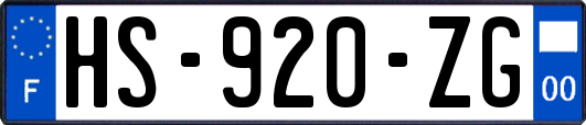 HS-920-ZG